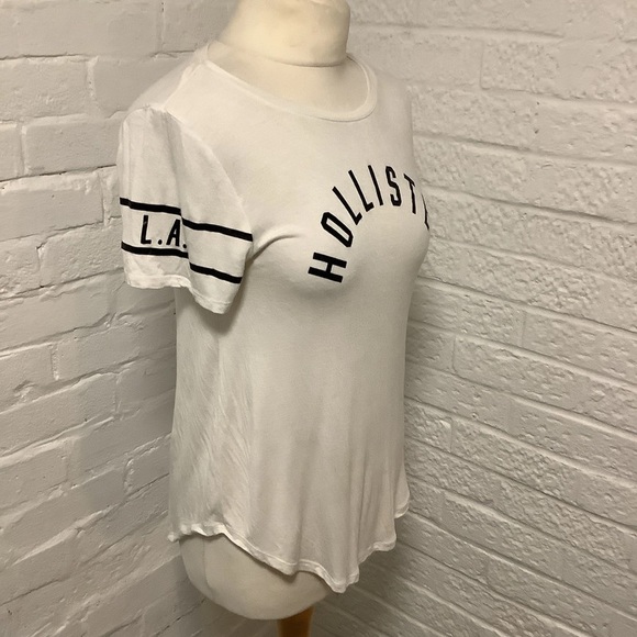 Hollister Oversize T Shirt - Size S - White - Cotton - P2P 16” - Picture 4 of 8